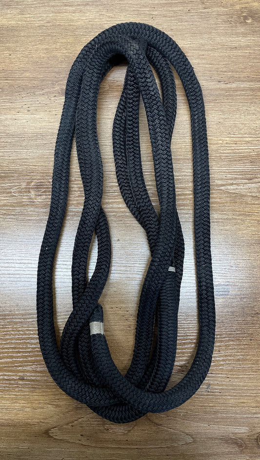 Black Double Braided Dock Line 7/8” - 13’4”