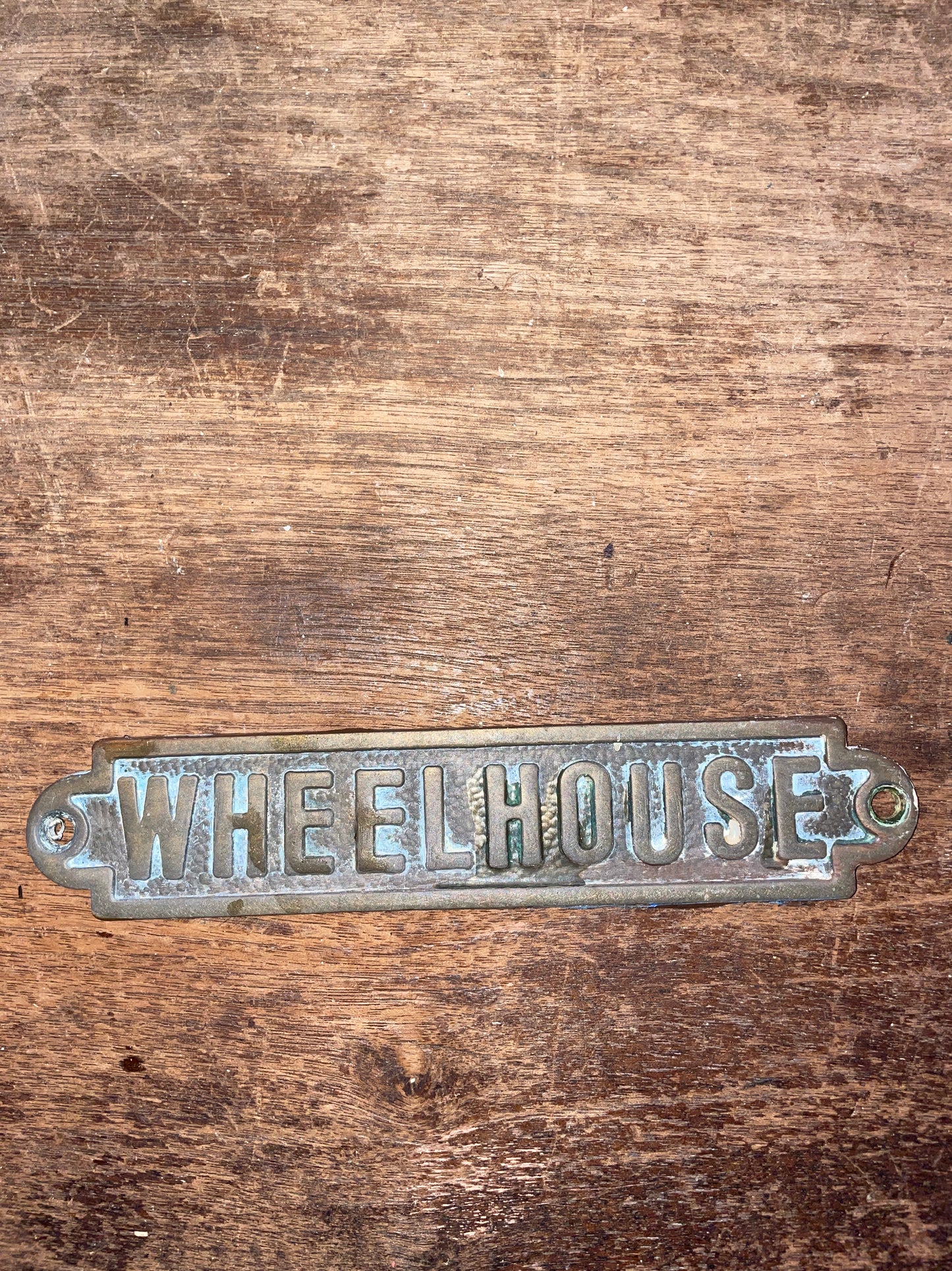 Brass Wheel House Plaque