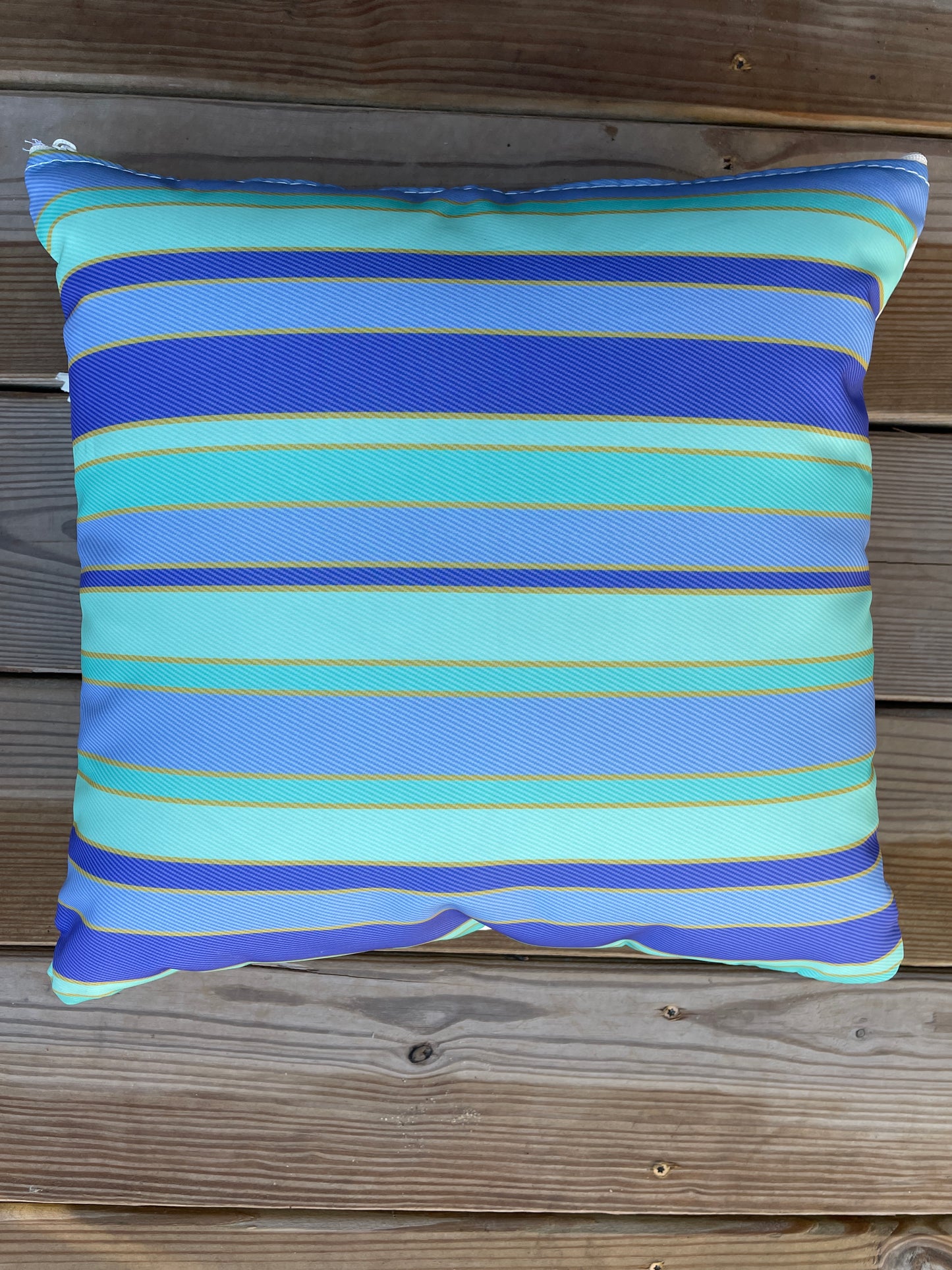 Sea Bags Maine Sea Glass Striped Pillow