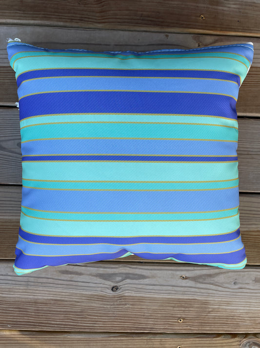 Sea Bags Maine Sea Glass Striped Pillow