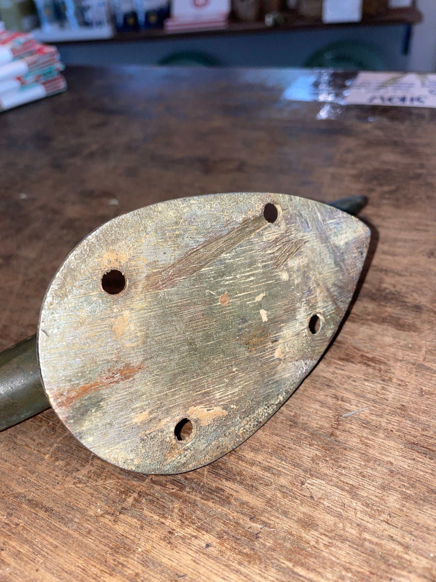 Vintage Bronze 7 3/4” Torpedo Cleat