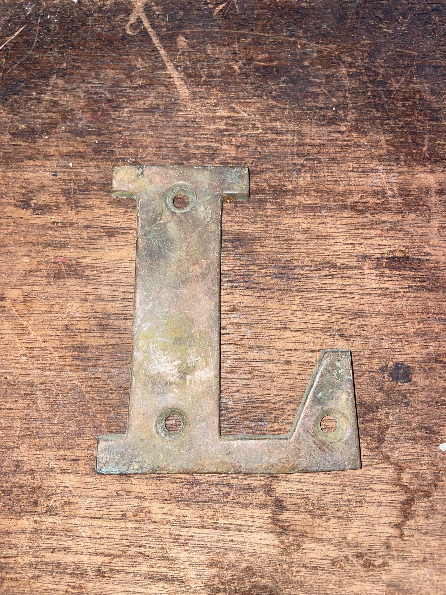 Antique Bronze Boat Letters - 3 3/4”L x 3”W