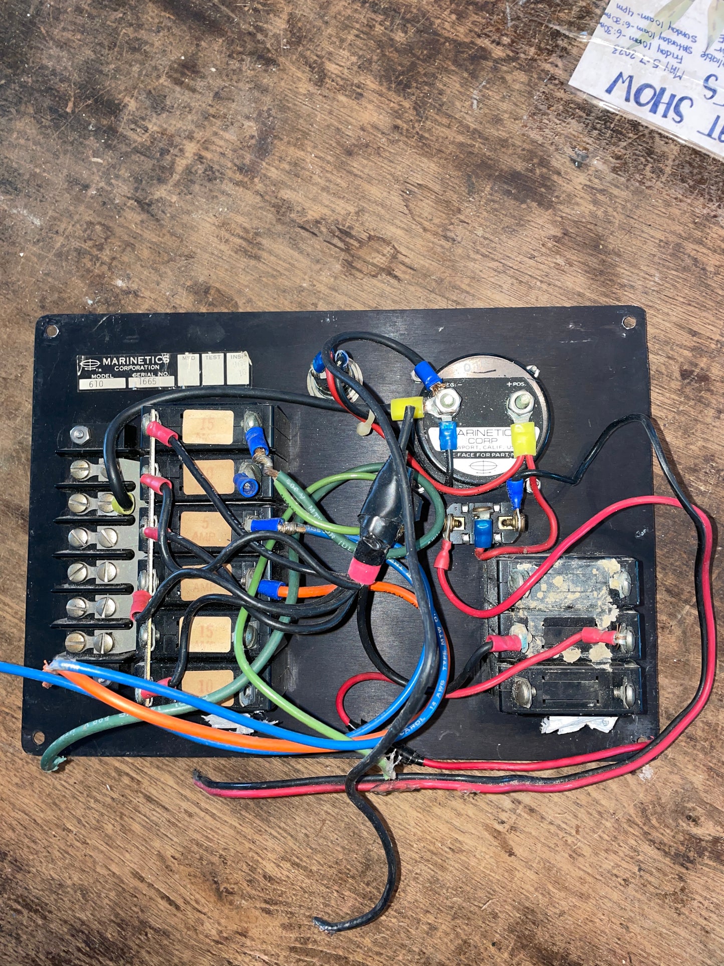 Marinetics Corp. Master Power DC Control Panel