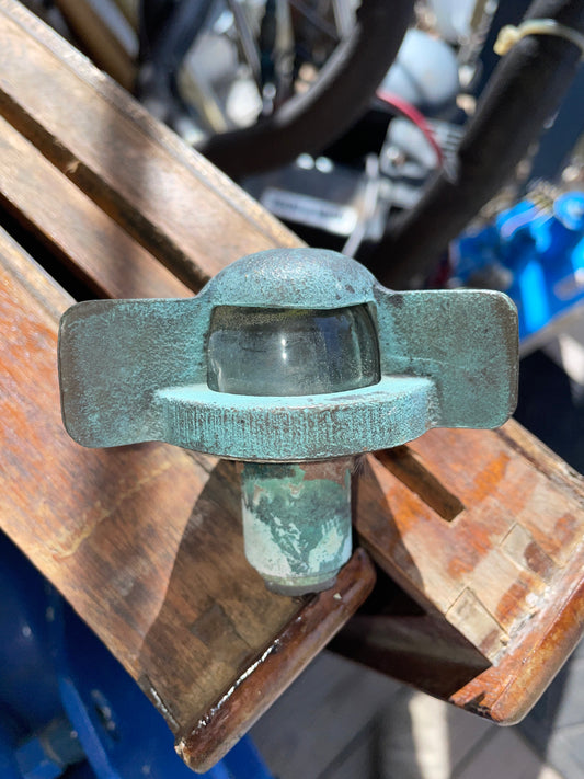 Vintage Bronze Stern Navigation Light -Clear Lens