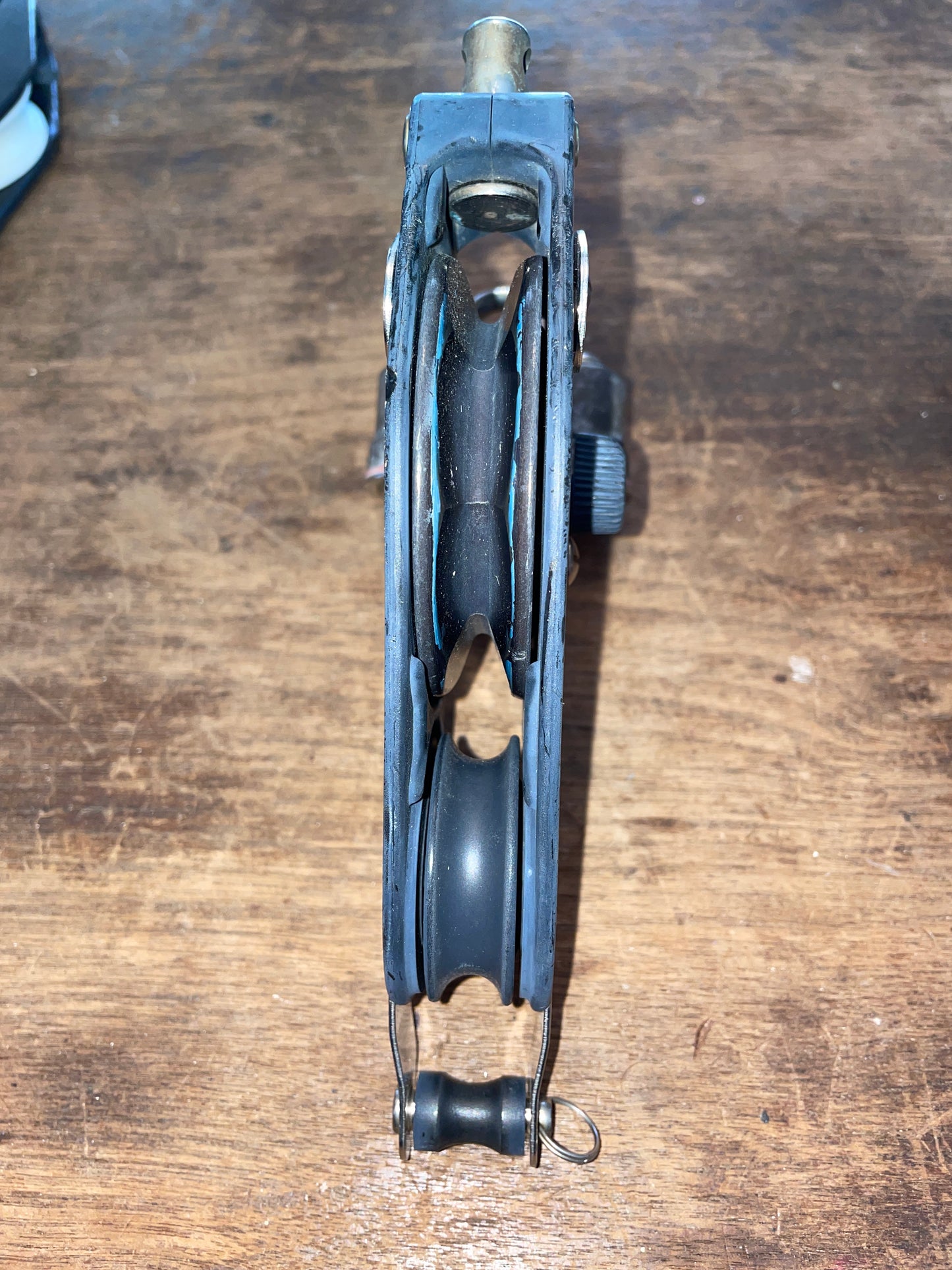 Harken Ratcheting Swivel Fiddle Block With Cam Cleat 3” Largest Sheave 2 3/4” Smallest -3/8” Line