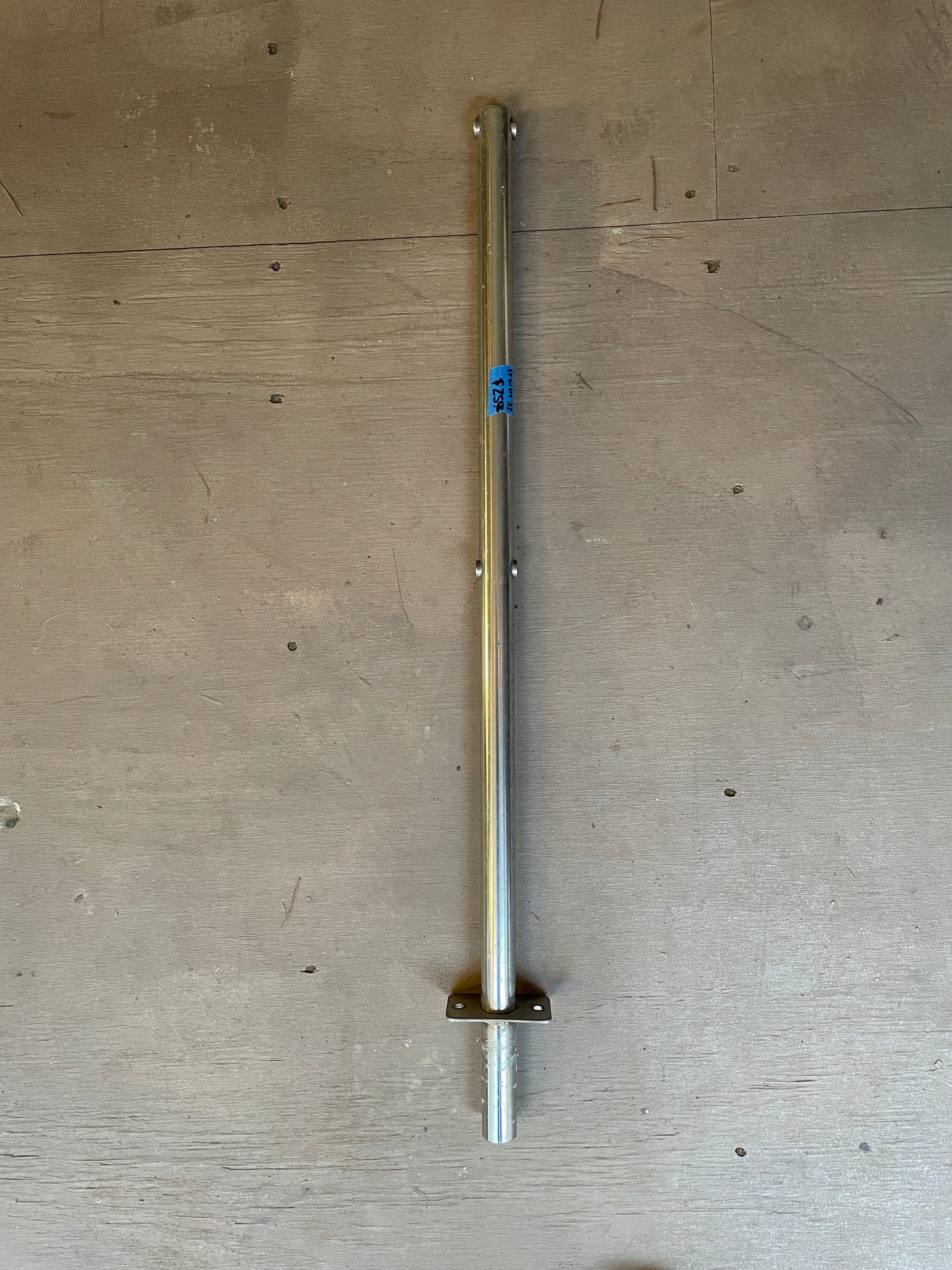 Stainless 25 1/4” Long Stanchion Off A Irwin 37 (Recess Mounting)