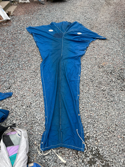 12’9” Blue Canvas mainsail Cover