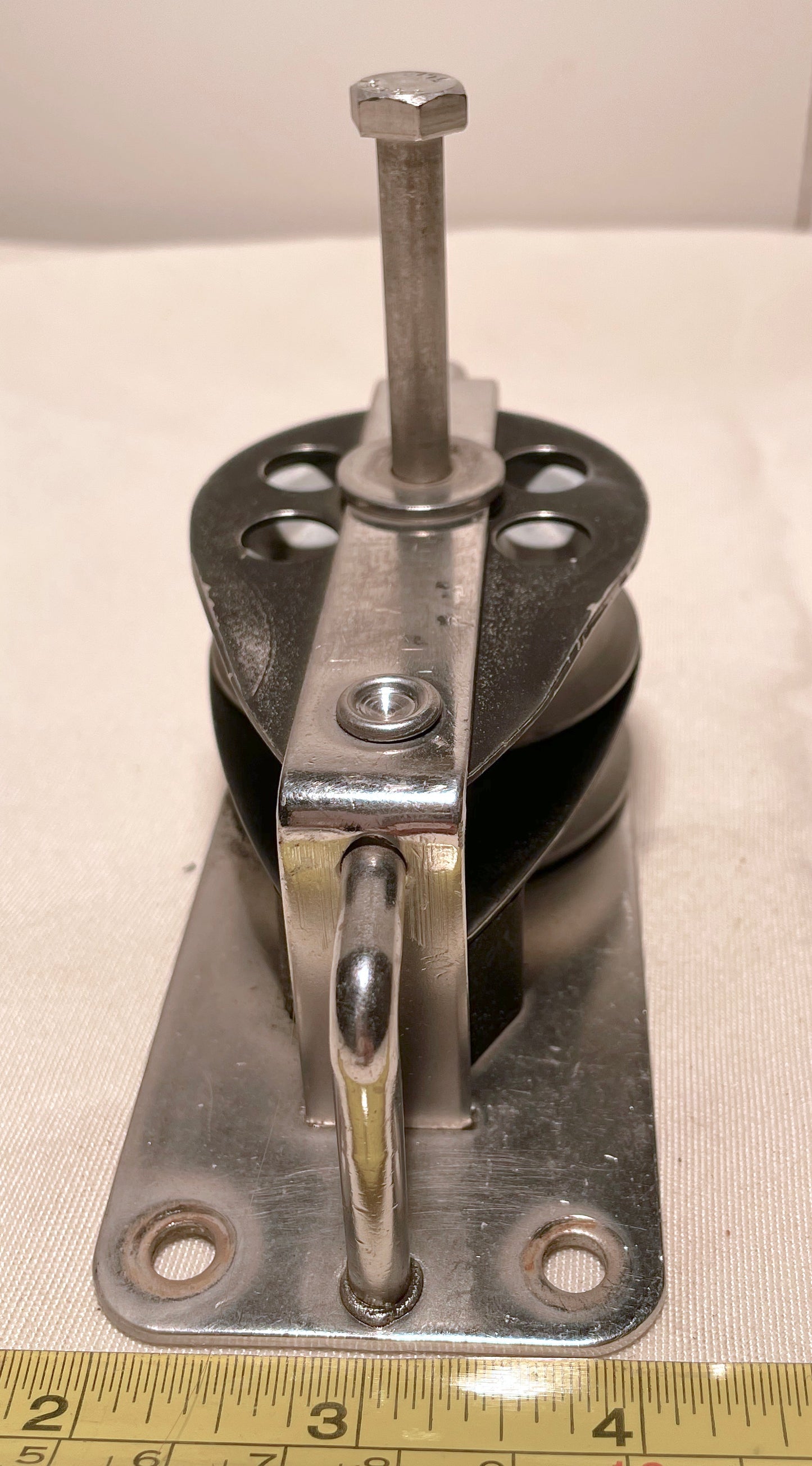 Stainless Steel & Aluminum Flat Mount Double Cheek Block