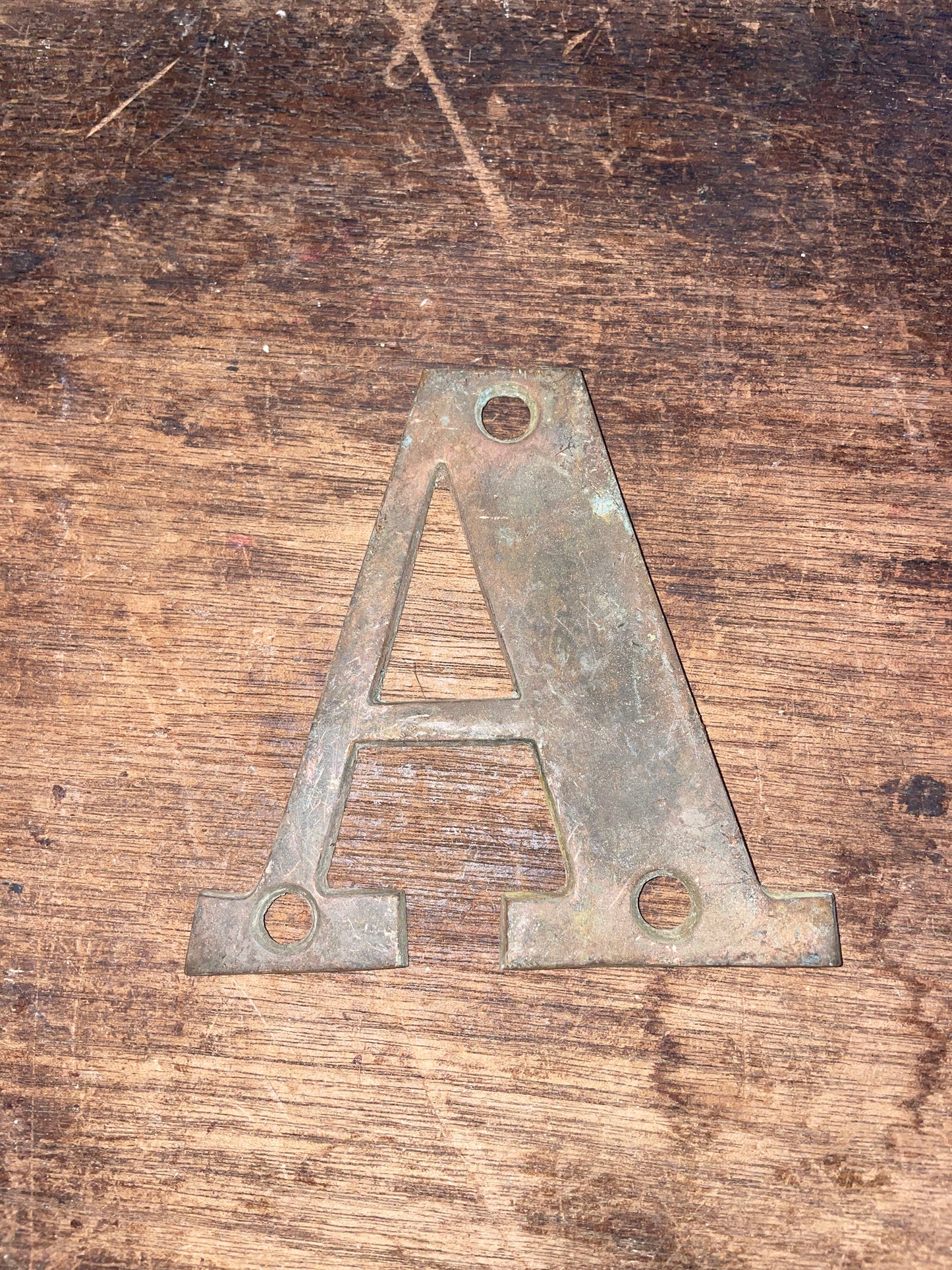 Antique Bronze Boat Letters - 3 3/4”L x 3”W