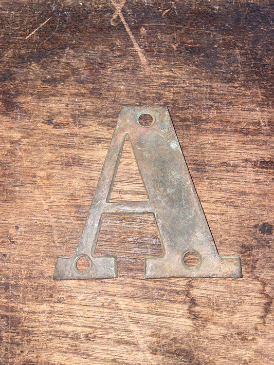 Antique Bronze Boat Letters - 3 3/4”L x 3”W