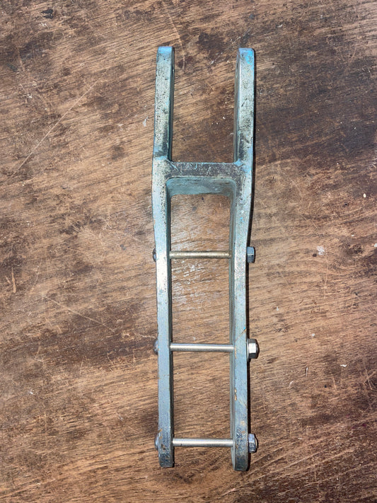 Chromed Bronze Tiller Bracket -13” long x 1 3/4” Wide