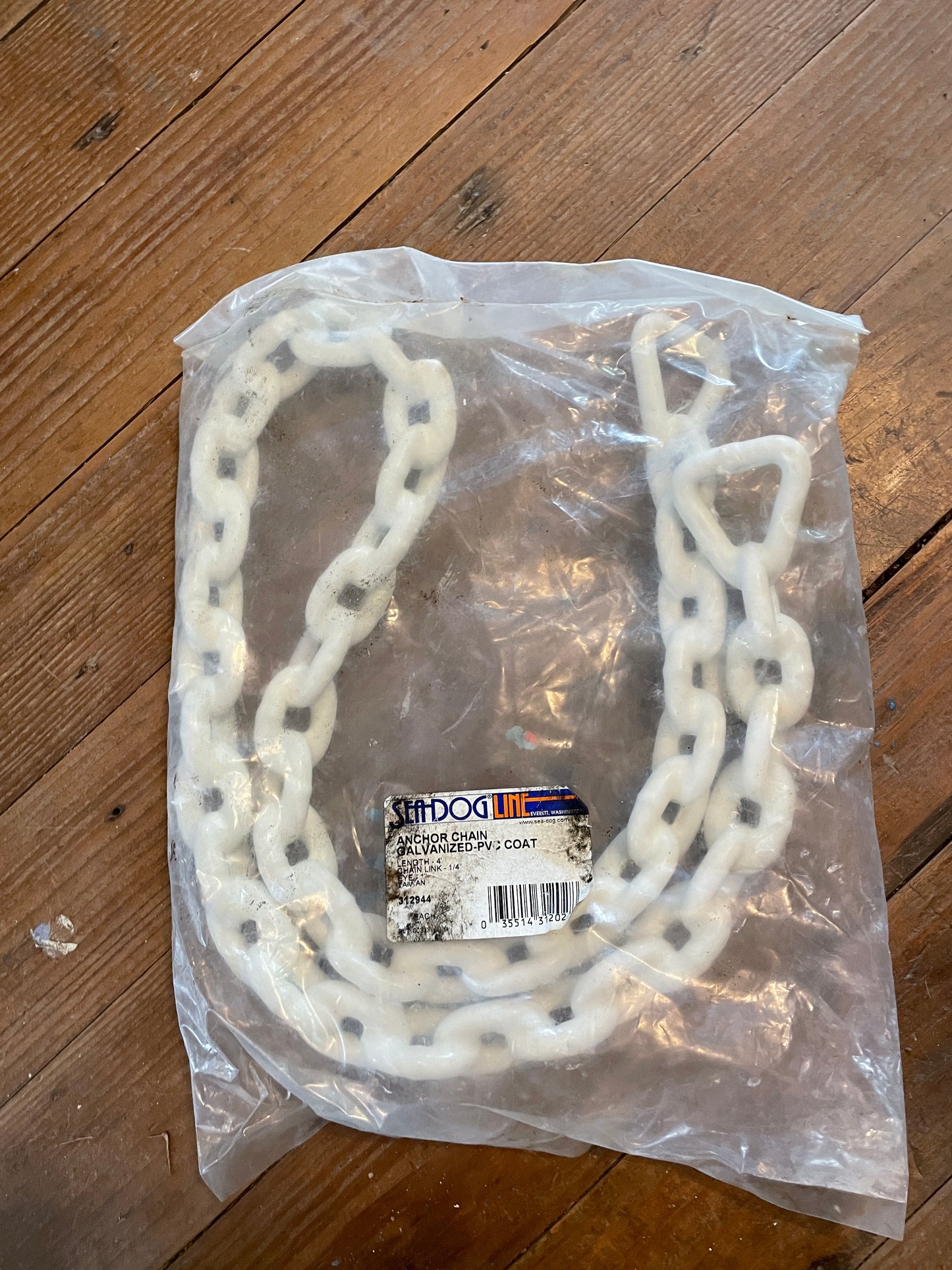 Seadog Line Galvanized PVC Coating 4’ Anchor Chain -NEW