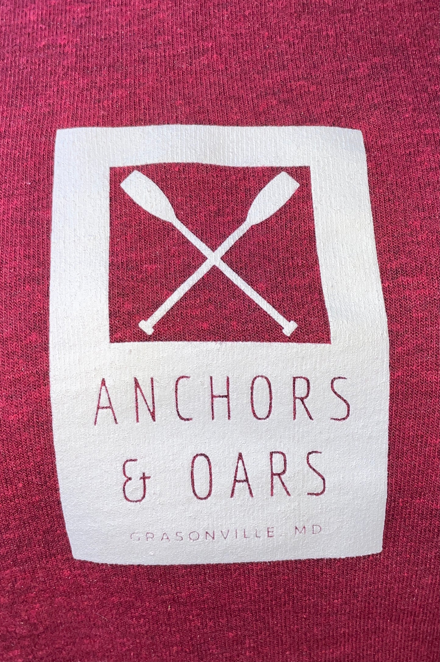 Anchors & Oars Red Crew Neck Sweatshirt