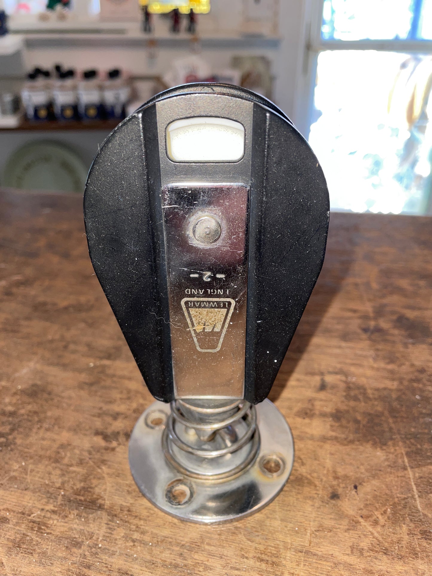 Lewmar #2 Spring Loaded Standing Single Block 2 3/4” Sheave -1/2” Line