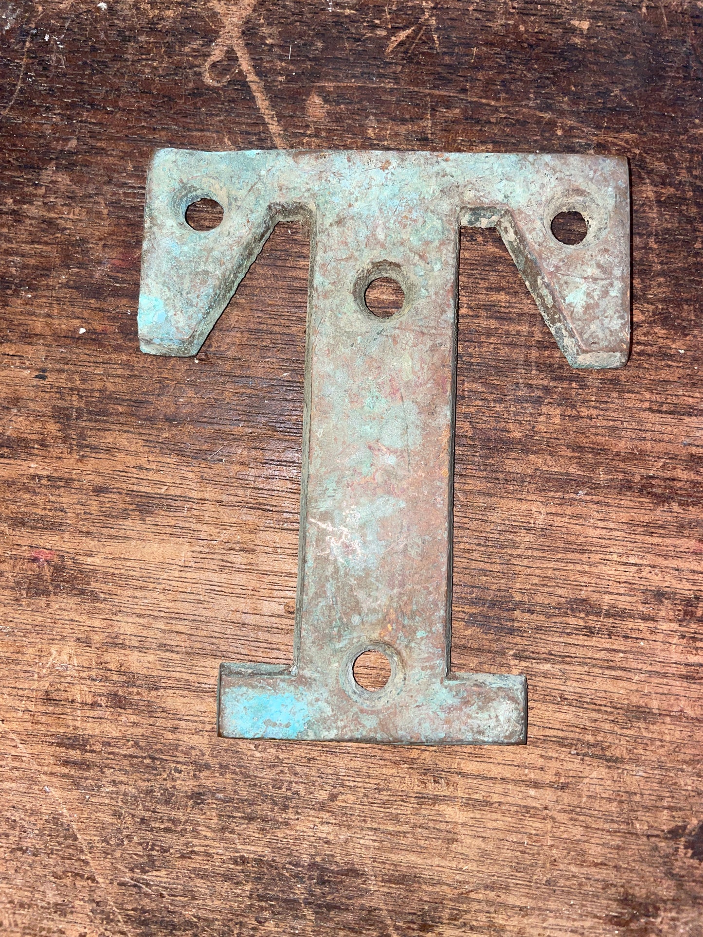Antique Bronze Boat Letters - 3 3/4”L x 3”W