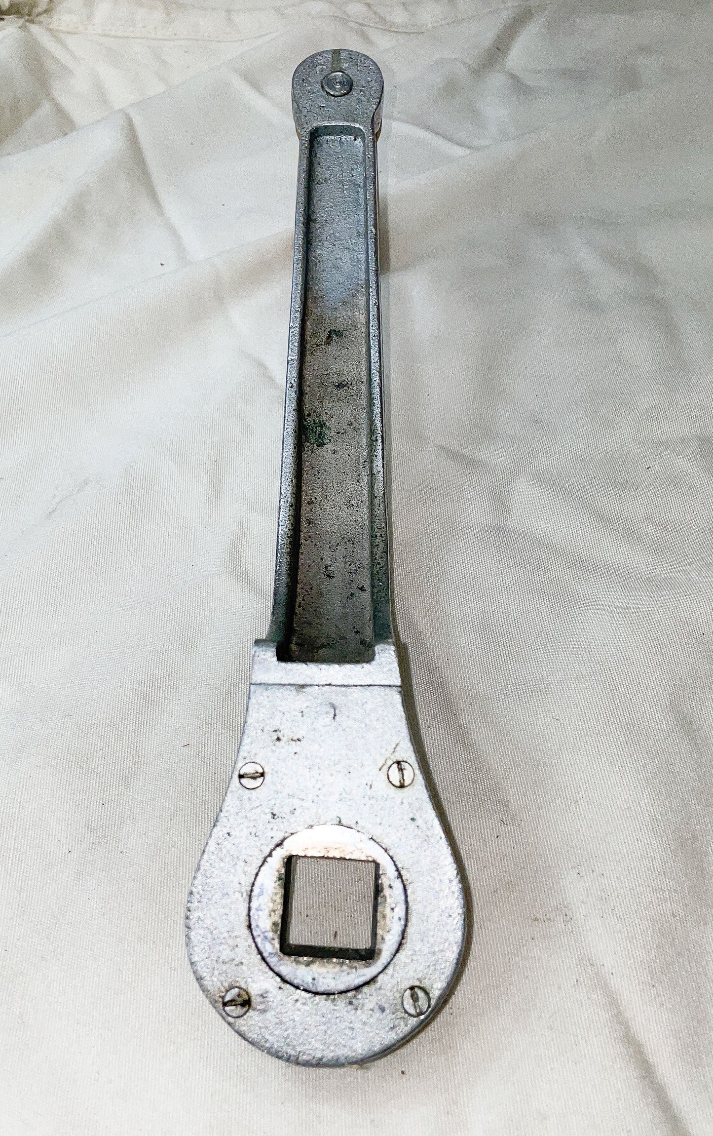 Vintage Chromed Bronze Ratcheting Winch Handle