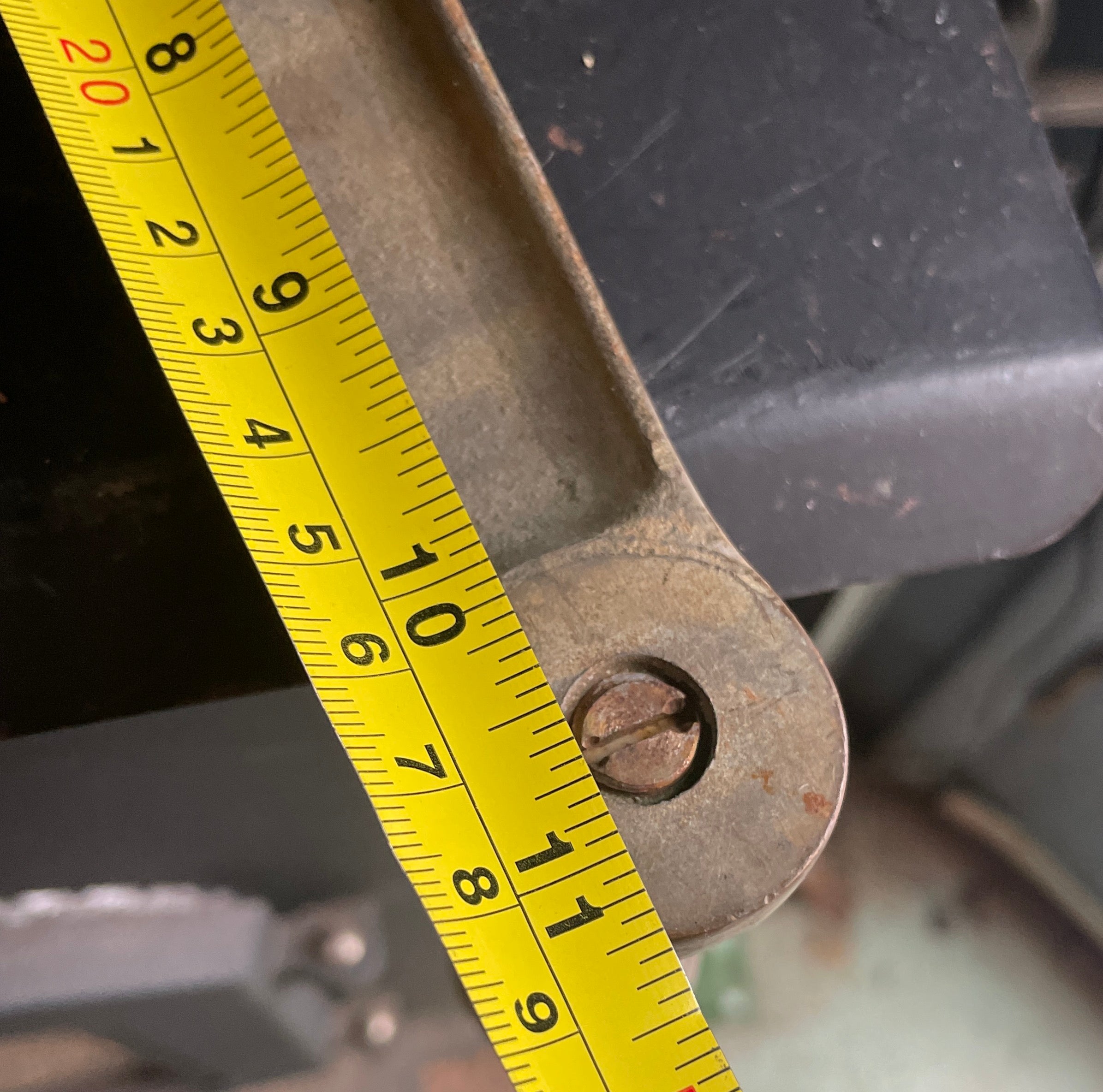 Vintage Bronze & Wood Winch Handle 1.5" Wide 11 1/4" Long Sailboat Parts