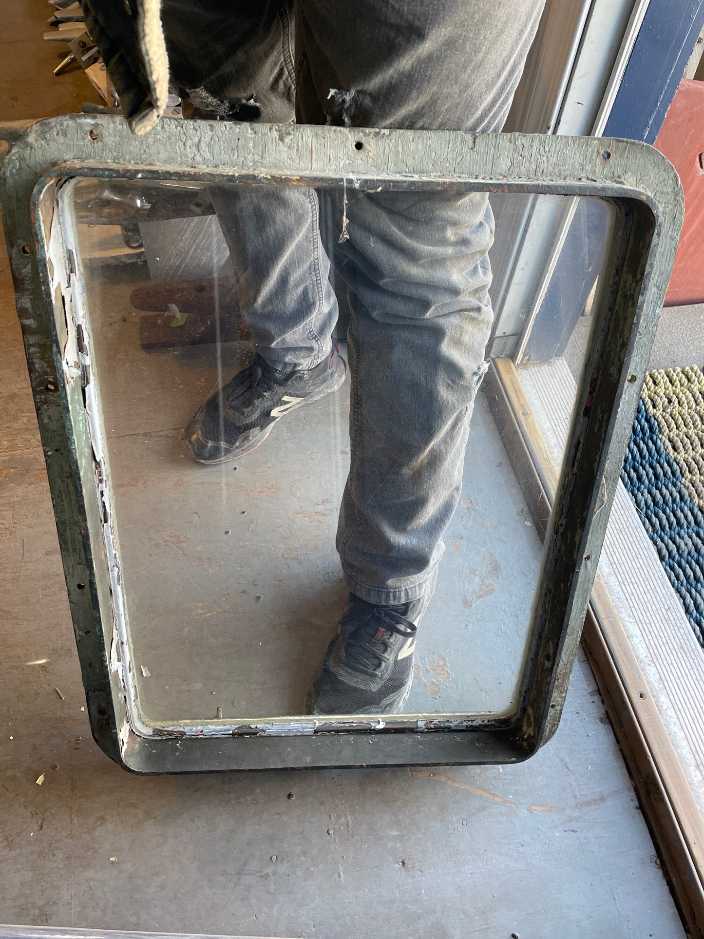 Huge Bronze Rectangular Port Hole 7 Dog Opening porthole Sailboat Parts