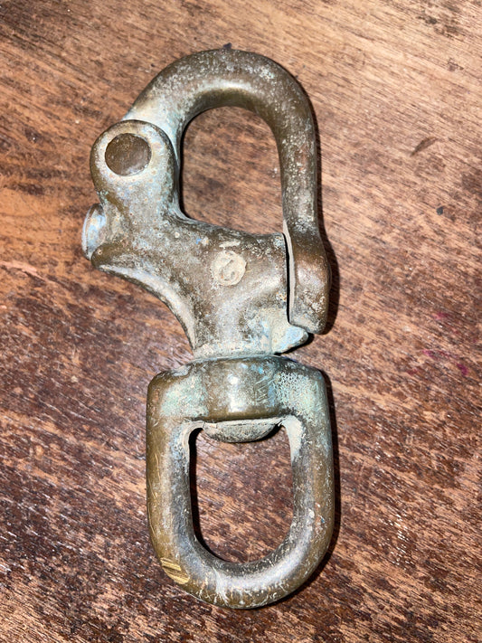 Vintage Merriman #2 Bronze 3/4" Snap Shackle Swivel Bail