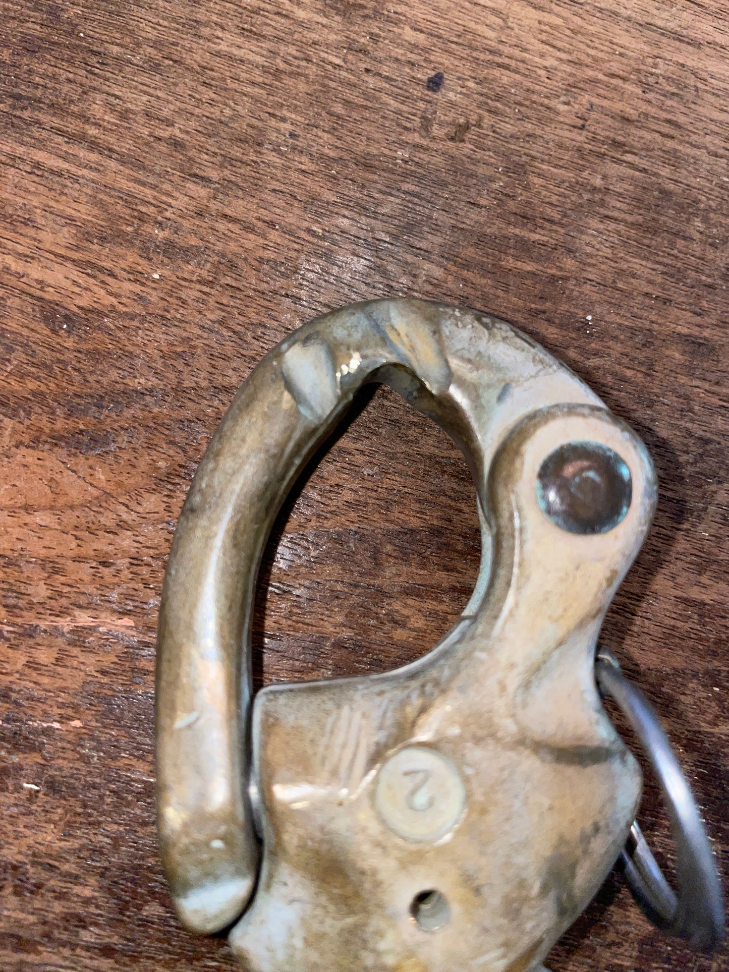 Vintage Merriman #2 Bronze 3/4" Snap Shackle Swivel Bail